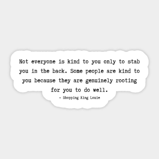 Shopping King Louie Quotes Sticker